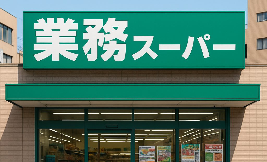 業務スーパーの店頭写真