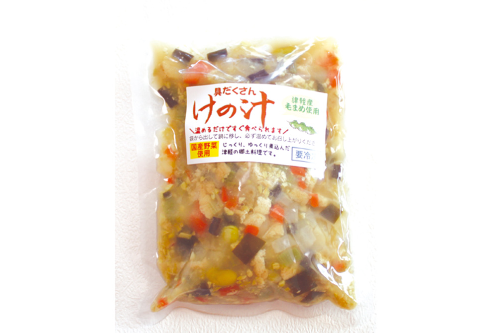 パウチ上のけの汁