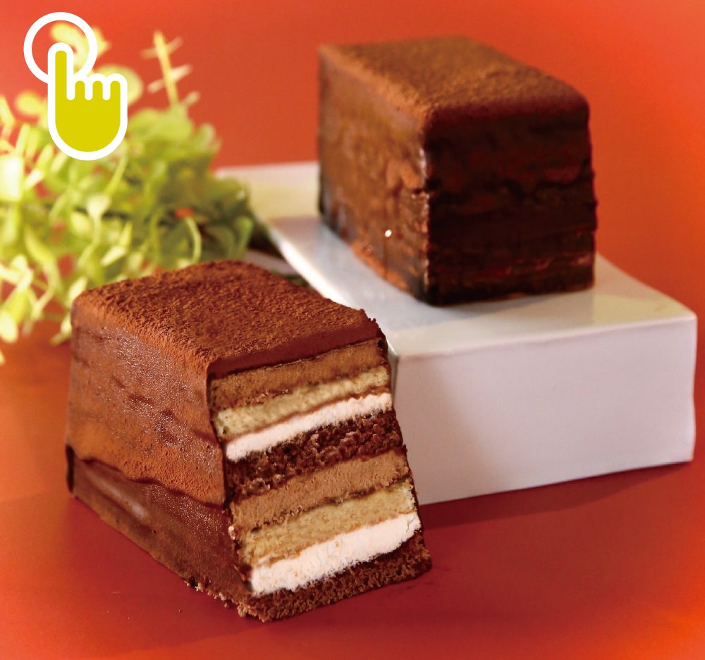 半分に切られ8断層が見えている長崎石畳ショコラ